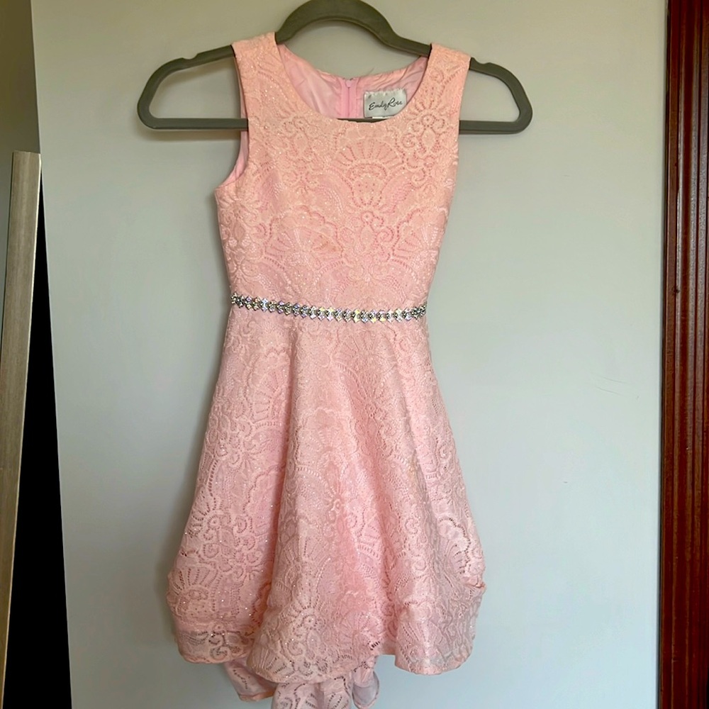 Emily Rose Pink sparkle Size 7 Dress